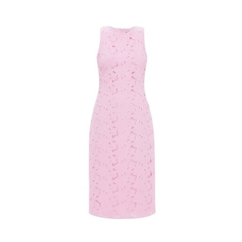 HYACINTH HOUSE Carnation Pink Eyelet Evelyn Midi Dress Size S NWT - Picture 8 of 8